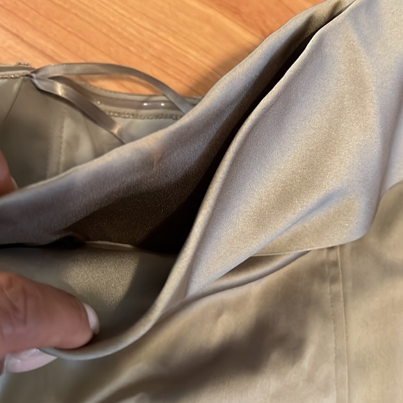 BCBGMaxAzria Strapless Dress Hazelnut Sz 12 - Picture 2 of 15